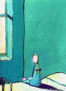 Detail from a painting by Sarah Kranz